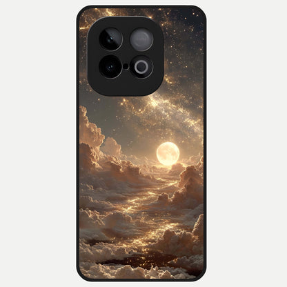  Golden Sky Dream Glass Case for iQOO Neo 10 back cover – full design glossy printed glass finish