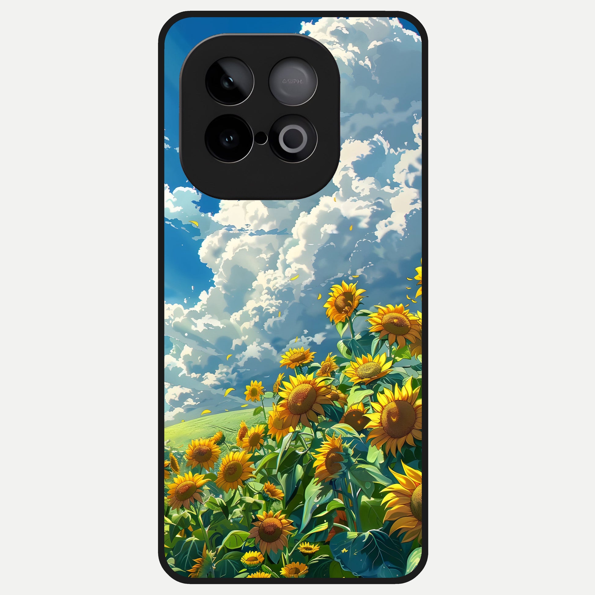  Golden Sun Glory Glass Case for iQOO Neo 10 back cover – full design glossy printed glass finish