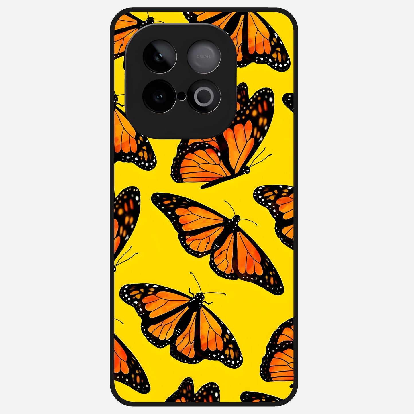  Golden Wing Flight Glass Case for iQOO Neo 10 back cover – full design glossy printed glass finish