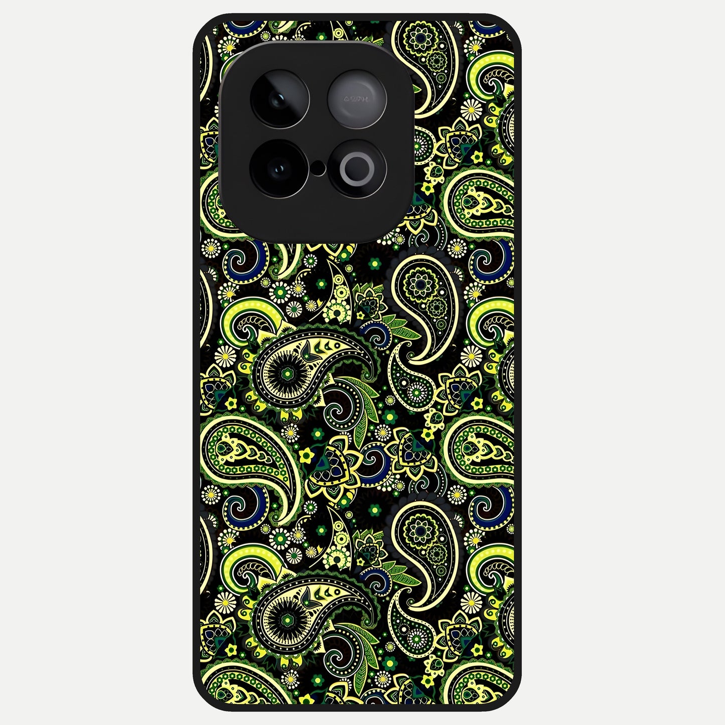  Green Lemon Glass Case for iQOO Neo 10 back cover – full design glossy printed glass finish