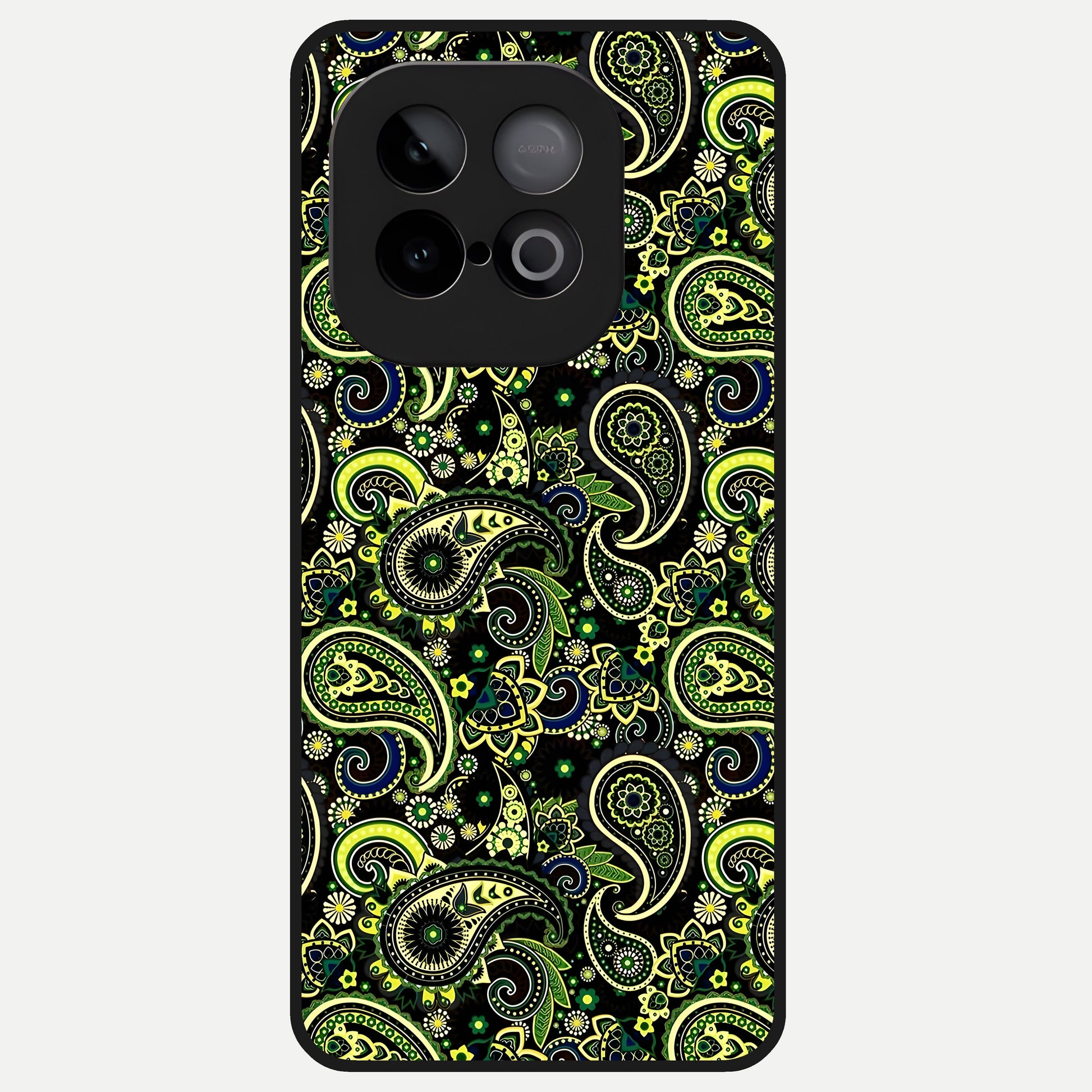 Green Lemon Glass Case for iQOO Neo 10 back cover – full design glossy printed glass finish