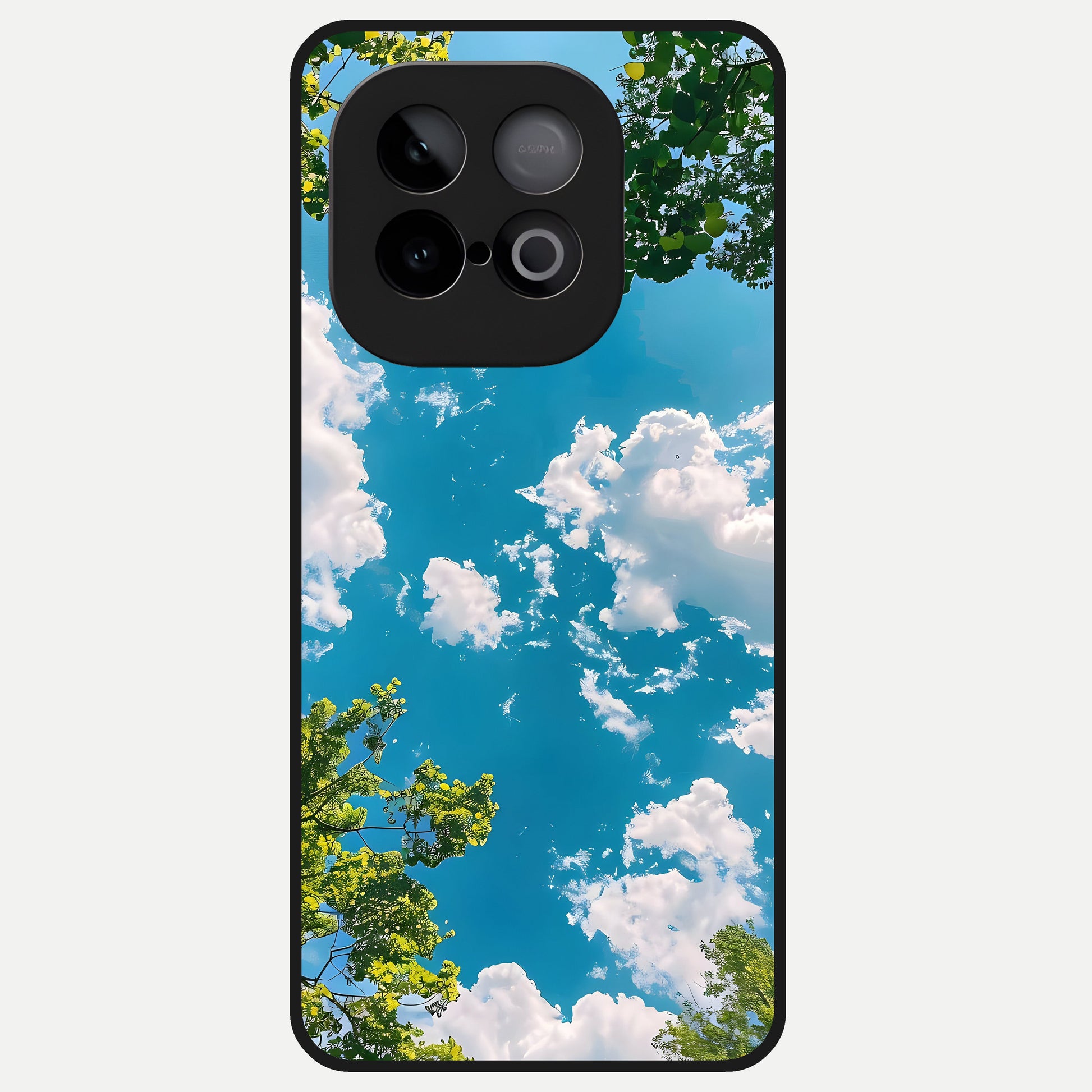  Green Moon Energy Glass Case for iQOO Neo 10 back cover – full design glossy printed glass finish