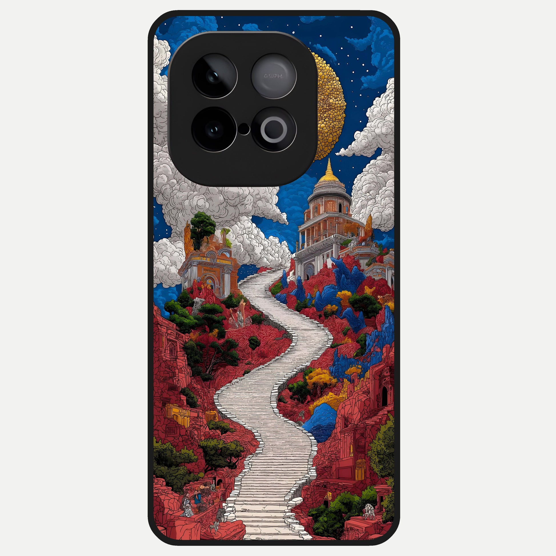  Heavenly Moon Path Glass Case for iQOO Neo 10 back cover – full design glossy printed glass finish