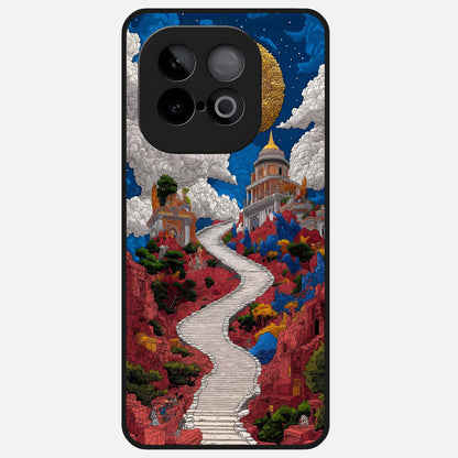  Heavenly Moon Path Glass Case for iQOO Neo 10 back cover – full design glossy printed glass finish