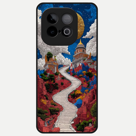  Heavenly Moon Path Glass Case for iQOO Neo 10 back cover – full design glossy printed glass finish