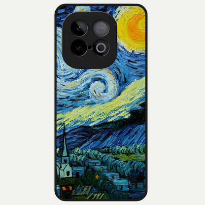  Inspired Van Gogh Art Glass Case for iQOO Neo 10 back cover – full design glossy printed glass finish