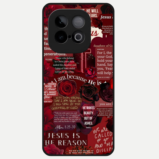  Jesus Love Heals Glass Case for iQOO Neo 10 back cover – full design glossy printed glass finish