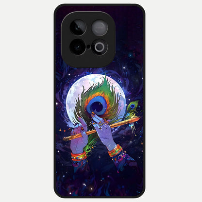  Krishna Hands Art Glass Case for iQOO Neo 10 back cover – full design glossy printed glass finish