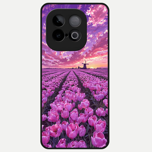  Lavender Dream Skies Glass Case for iQOO Neo 10 back cover – full design glossy printed glass finish