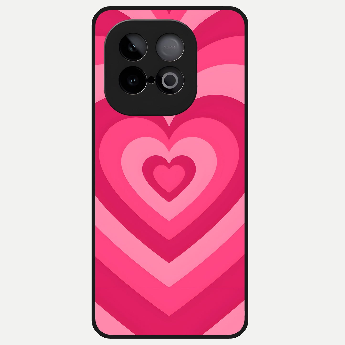  Layered Love Hearts Glass Case for iQOO Neo 10 back cover – full design glossy printed glass finish