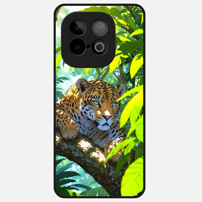  Leopard in Jungle Glass Case for iQOO Neo 10 back cover – full design glossy printed glass finish