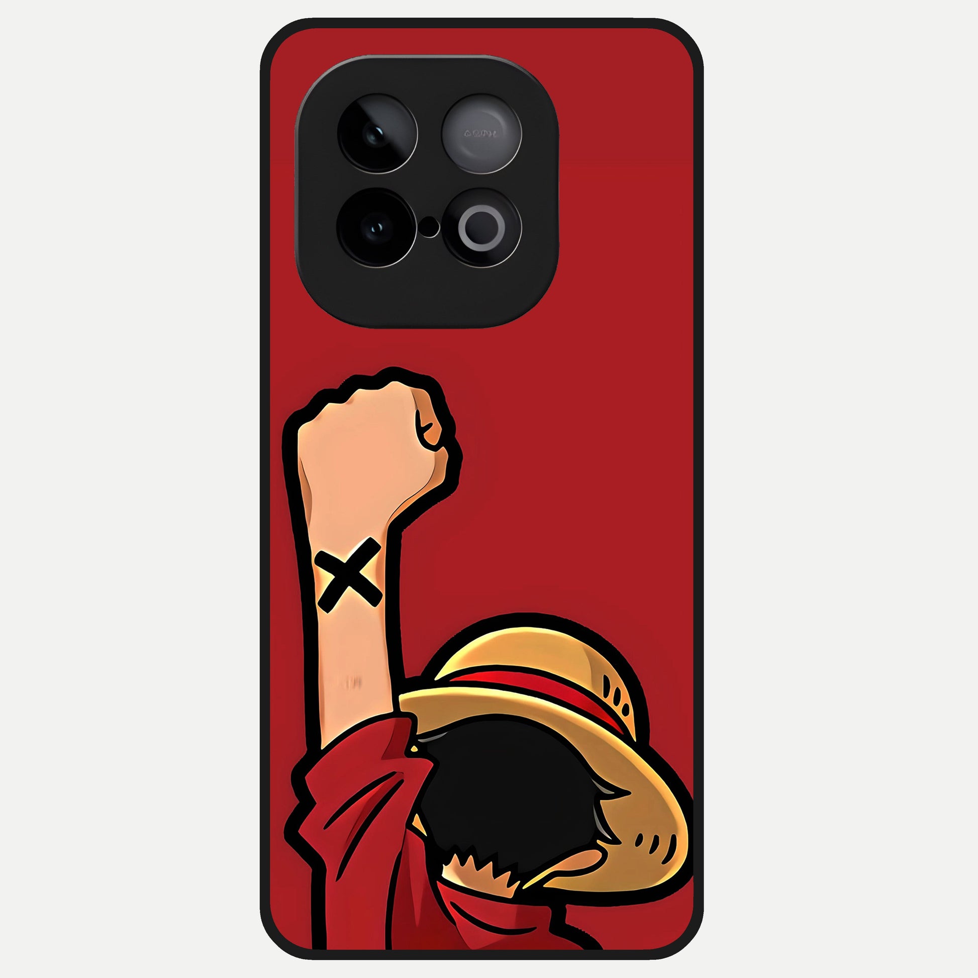  Luffy X Spirit Glass Case for iQOO Neo 10 back cover – full design glossy printed glass finish