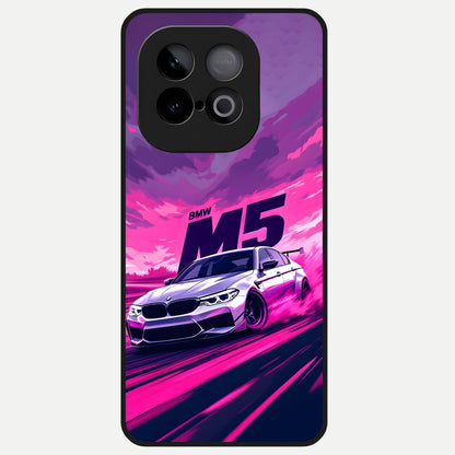  MS Neon Car Glass Case for iQOO Neo 10 back cover – full design glossy printed glass finish
