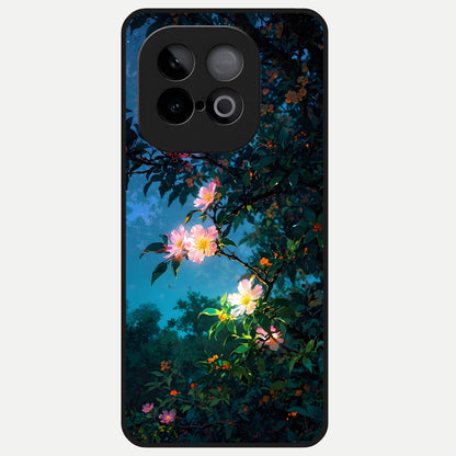  Midnight Bloom Glow Glass Case for iQOO Neo 10 back cover – full design glossy printed glass finish
