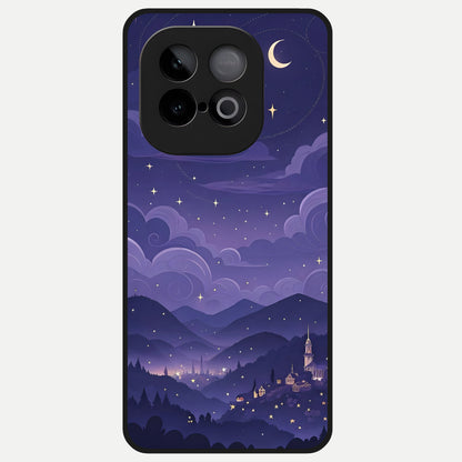 Minimal Night View Glass Case for iQOO Neo 10 back cover – full design glossy printed glass finish