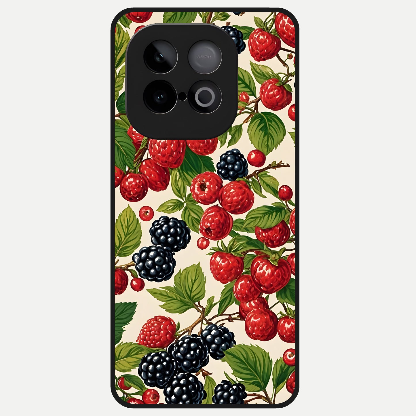  Mixed Berry Collage Glass Case for iQOO Neo 10 back cover – full design glossy printed glass finish