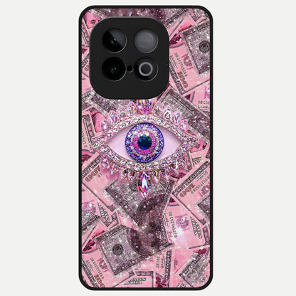  Money Eye Luxe Glass Case for iQOO Neo 10 back cover – full design glossy printed glass finish