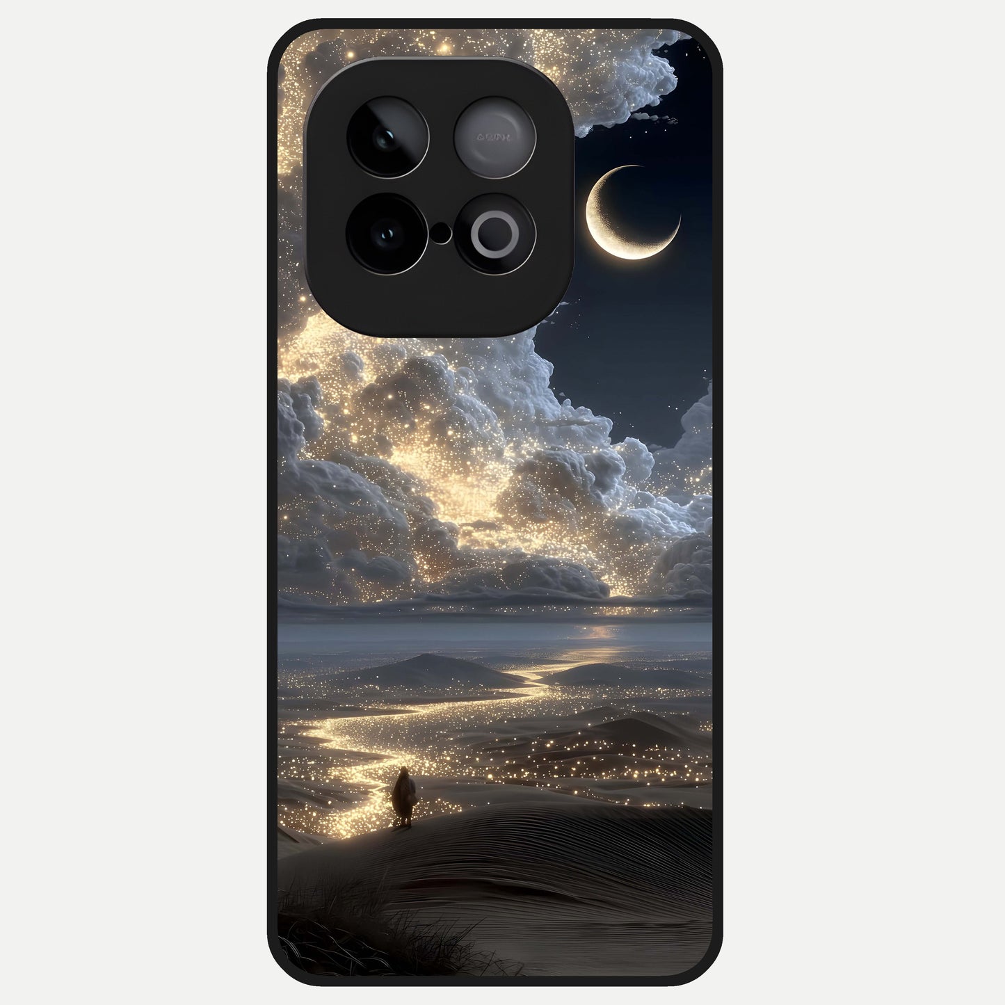  Moonlight Spark Path Glass Case for iQOO Neo 10 back cover – full design glossy printed glass finish