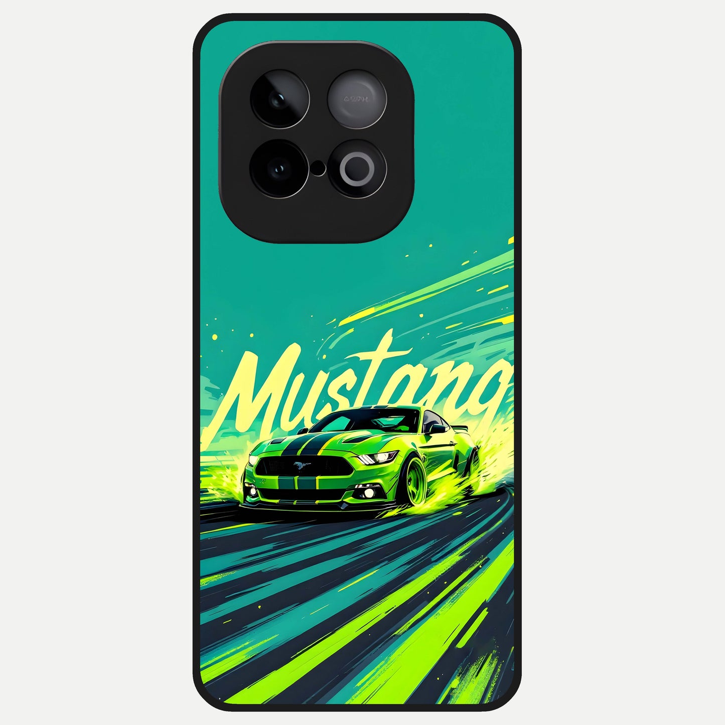  Mustang Bang Glass Case for iQOO Neo 10 back cover – full design glossy printed glass finish
