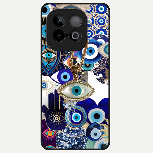  Mystic Charm Eye Glass Case for iQOO Neo 10 back cover – full design glossy printed glass finish