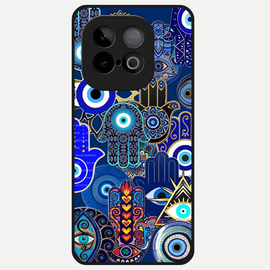  Mystic Palm Guard Glass Case for iQOO Neo 10 back cover – full design glossy printed glass finish