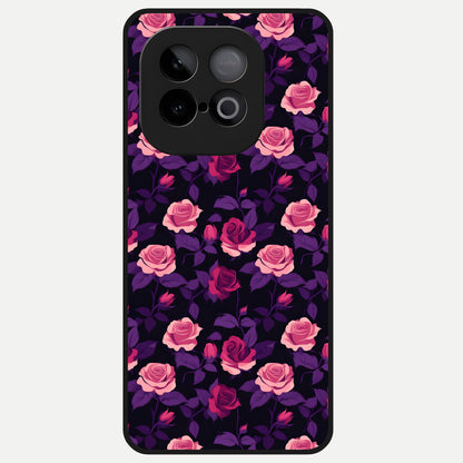  Rose Garden Twilight Glass Case for iQOO Neo 10 back cover – full design glossy printed glass finish