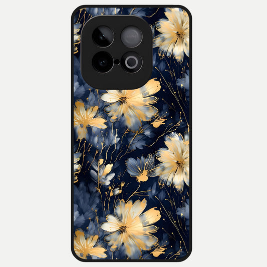  Royal Petal Dream Glass Case for iQOO Neo 10 back cover – full design glossy printed glass finish