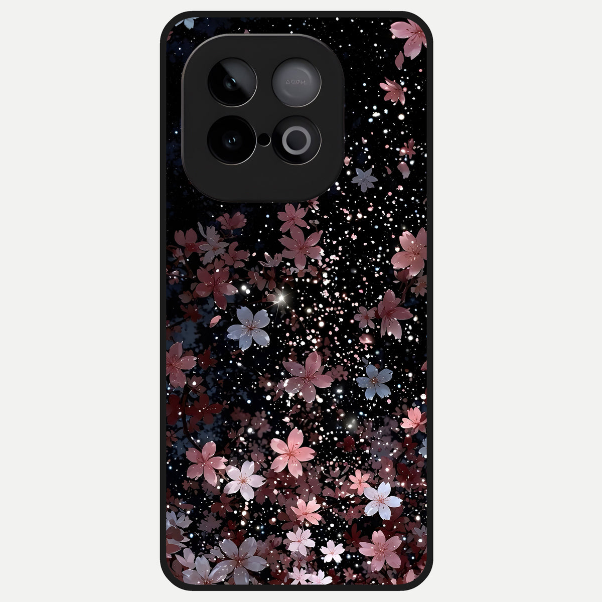  Starlit Flower Dreams Glass Case for iQOO Neo 10 back cover – full design glossy printed glass finish