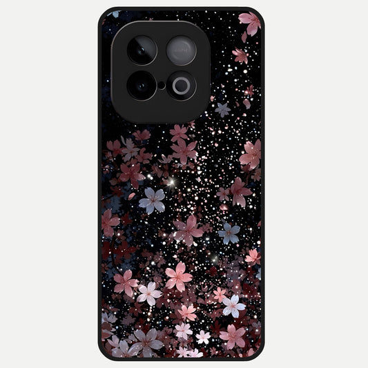  Starlit Flower Dreams Glass Case for iQOO Neo 10 back cover – full design glossy printed glass finish