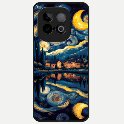  Starry Sky Serenity Glass Case for iQOO Neo 10 back cover – full design glossy printed glass finish