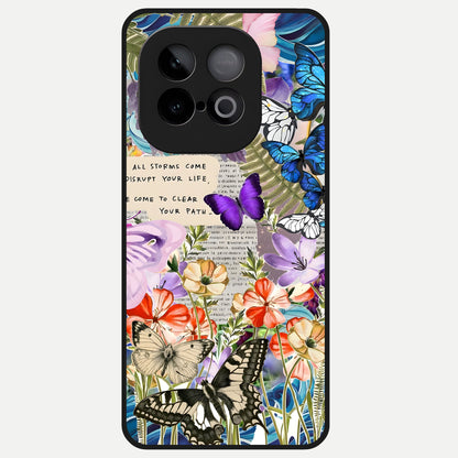  Storm Path Bloom Glass Case for iQOO Neo 10 back cover – full design glossy printed glass finish