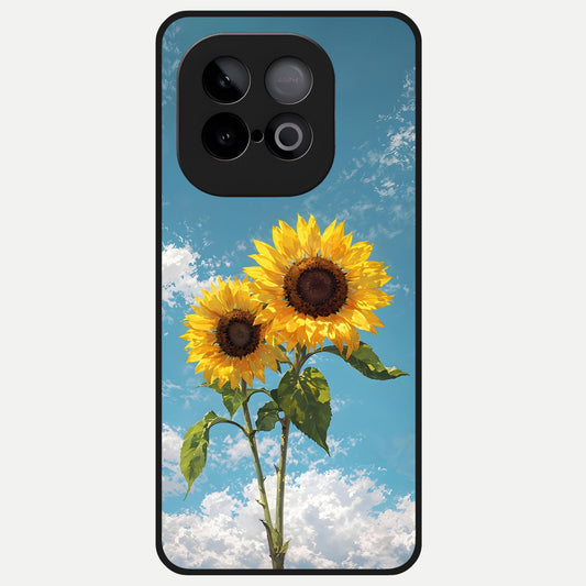  Sunlit Daisy Glow Glass Case for iQOO Neo 10 back cover – full design glossy printed glass finish