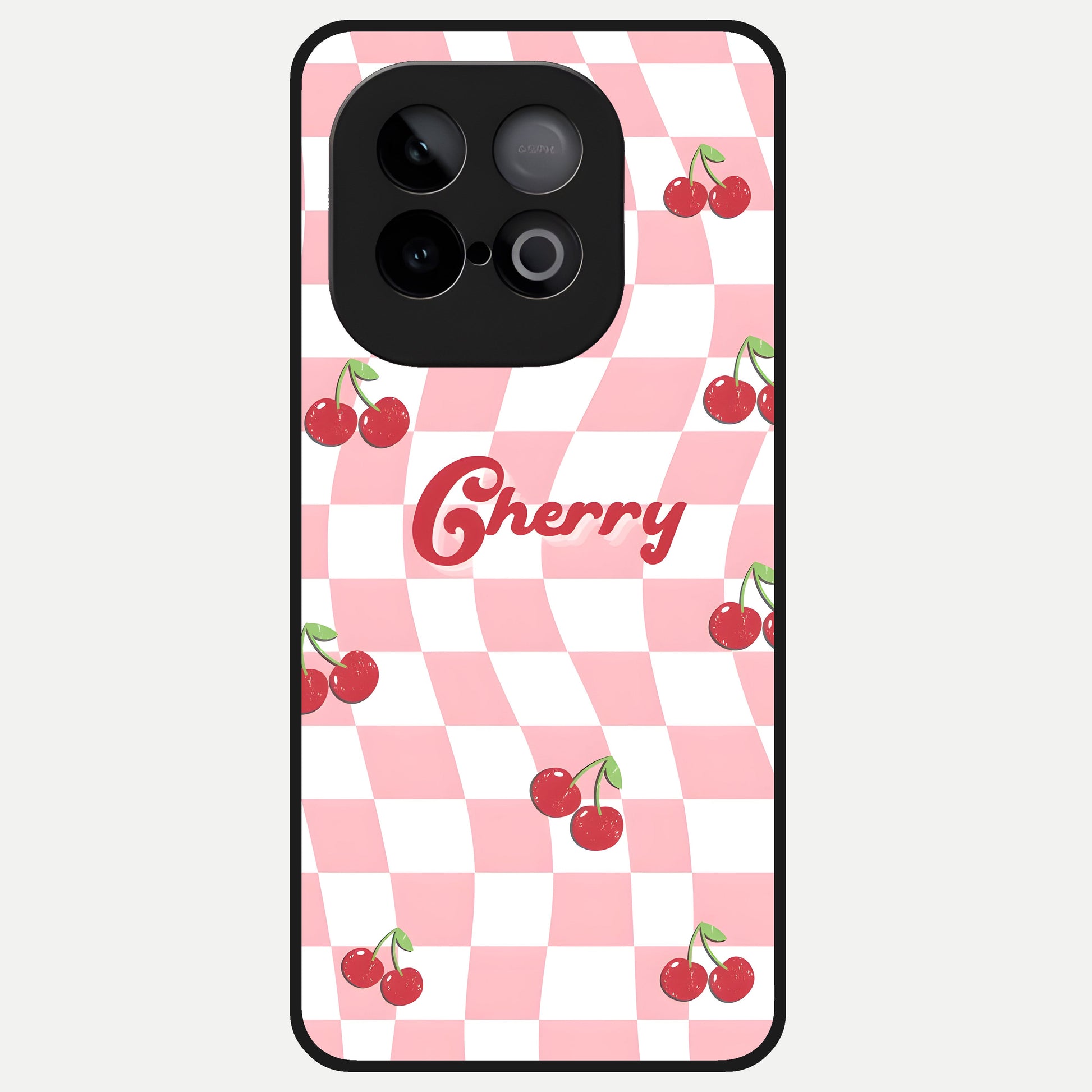  Sweet Cherry Vibes Glass Case for iQOO Neo 10 back cover – full design glossy printed glass finish