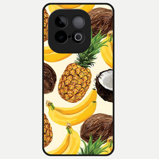  Tropical Fruit Mood Glass Case for iQOO Neo 10 back cover – full design glossy printed glass finish