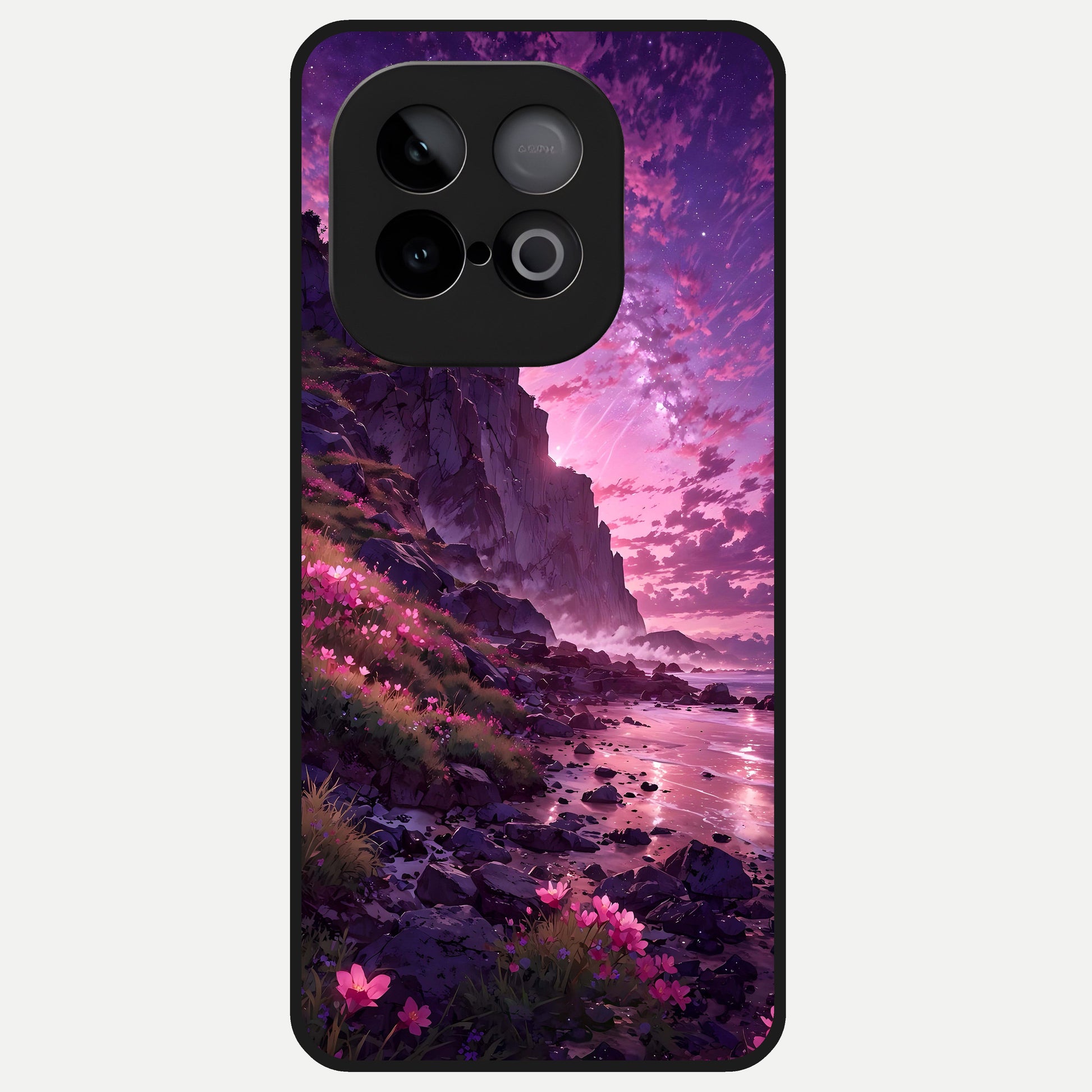  Twilight Blossom Coast Glass Case for iQOO Neo 10 back cover – full design glossy printed glass finish