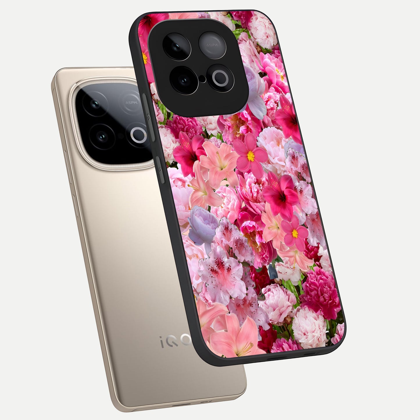  Bloom Crush Fantasy phone case for iQOO Neo 10 showing premium glass back cover with detailed artwork