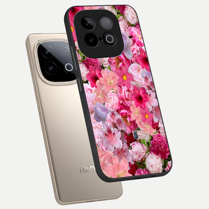  Bloom Crush Fantasy phone case for iQOO Neo 10 showing premium glass back cover with detailed artwork