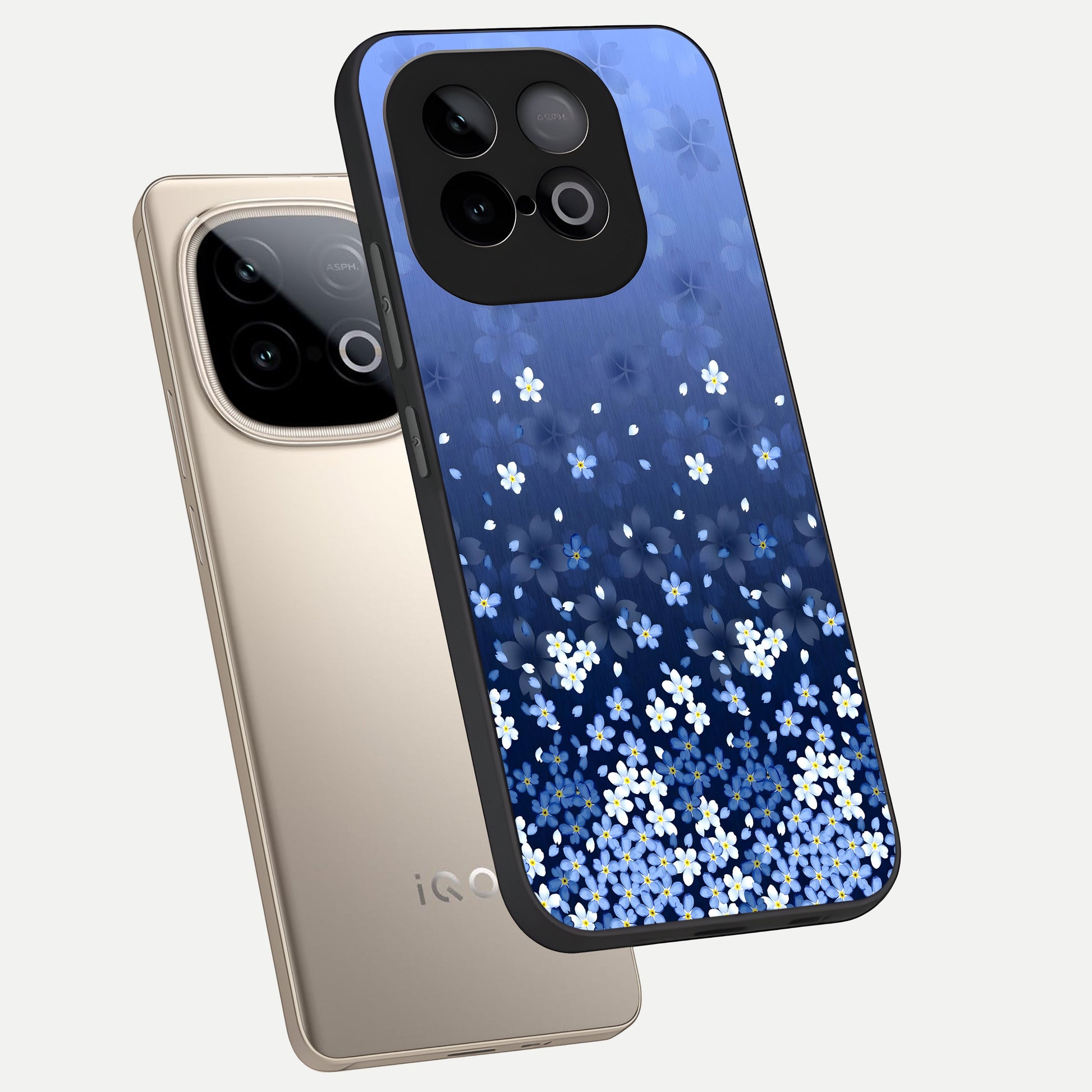  Blue Starry phone case for iQOO Neo 10 showing premium glass back cover with detailed artwork