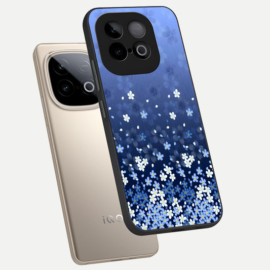  Blue Starry phone case for iQOO Neo 10 showing premium glass back cover with detailed artwork