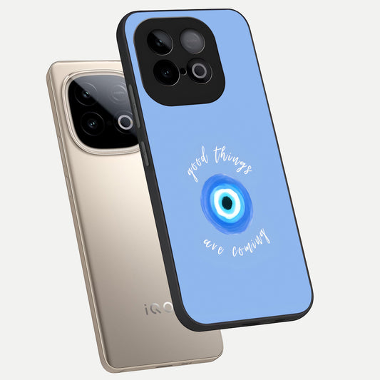  Bright Future Ahead phone case for iQOO Neo 10 showing premium glass back cover with detailed artwork