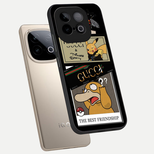  Cartoon Brand Play Mashup phone case for iQOO Neo 10 showing premium glass back cover with detailed artwork