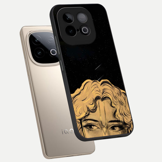  Celestial Gods Plan phone case for iQOO Neo 10 showing premium glass back cover with detailed artwork