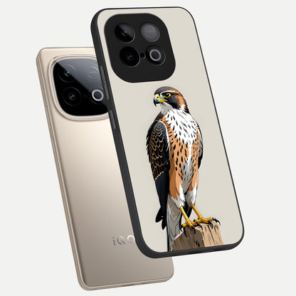  Clever Eagle phone case for iQOO Neo 10 showing premium glass back cover with detailed artwork