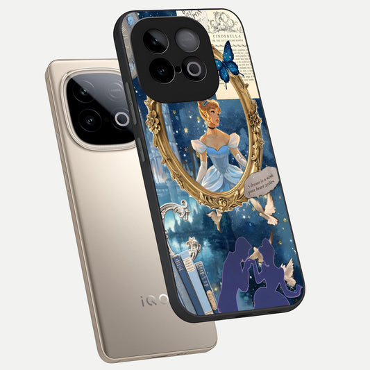 Midnight Queen phone case for iQOO Neo 10 showing premium glass back cover with detailed artwork