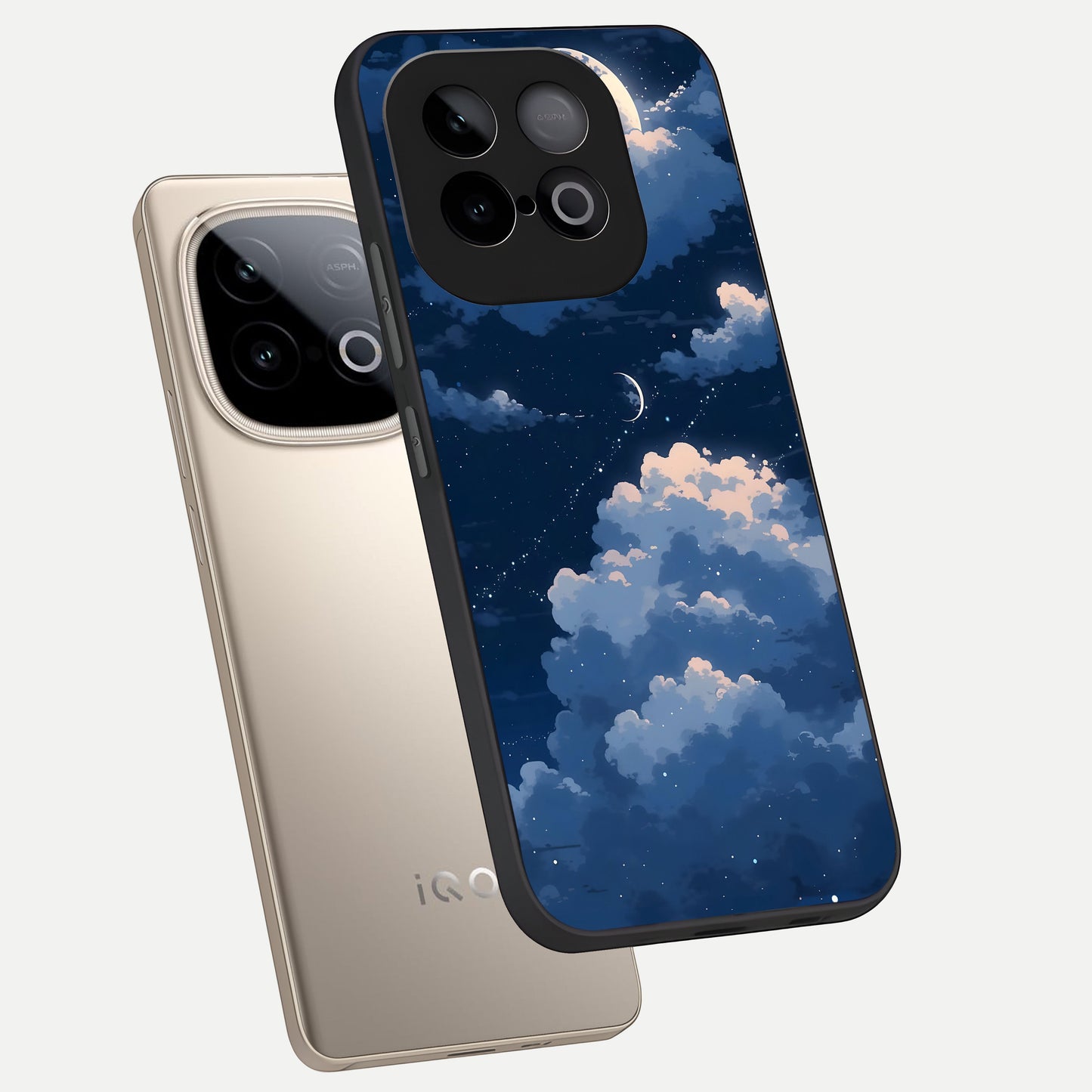  Moon Dream Haze phone case for iQOO Neo 10 showing premium glass back cover with detailed artwork
