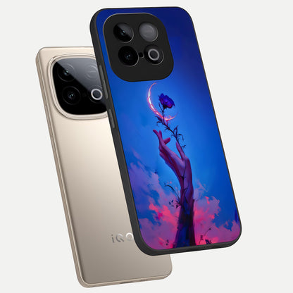  Mystic Hand phone case for iQOO Neo 10 showing premium glass back cover with detailed artwork