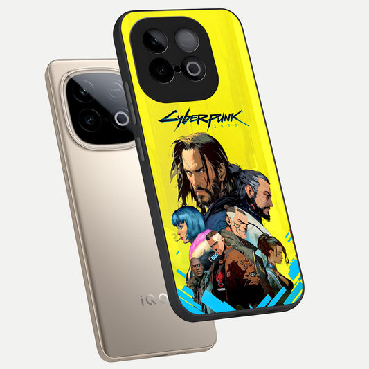  Neon Rebel Genesis phone case for iQOO Neo 10 showing premium glass back cover with detailed artwork