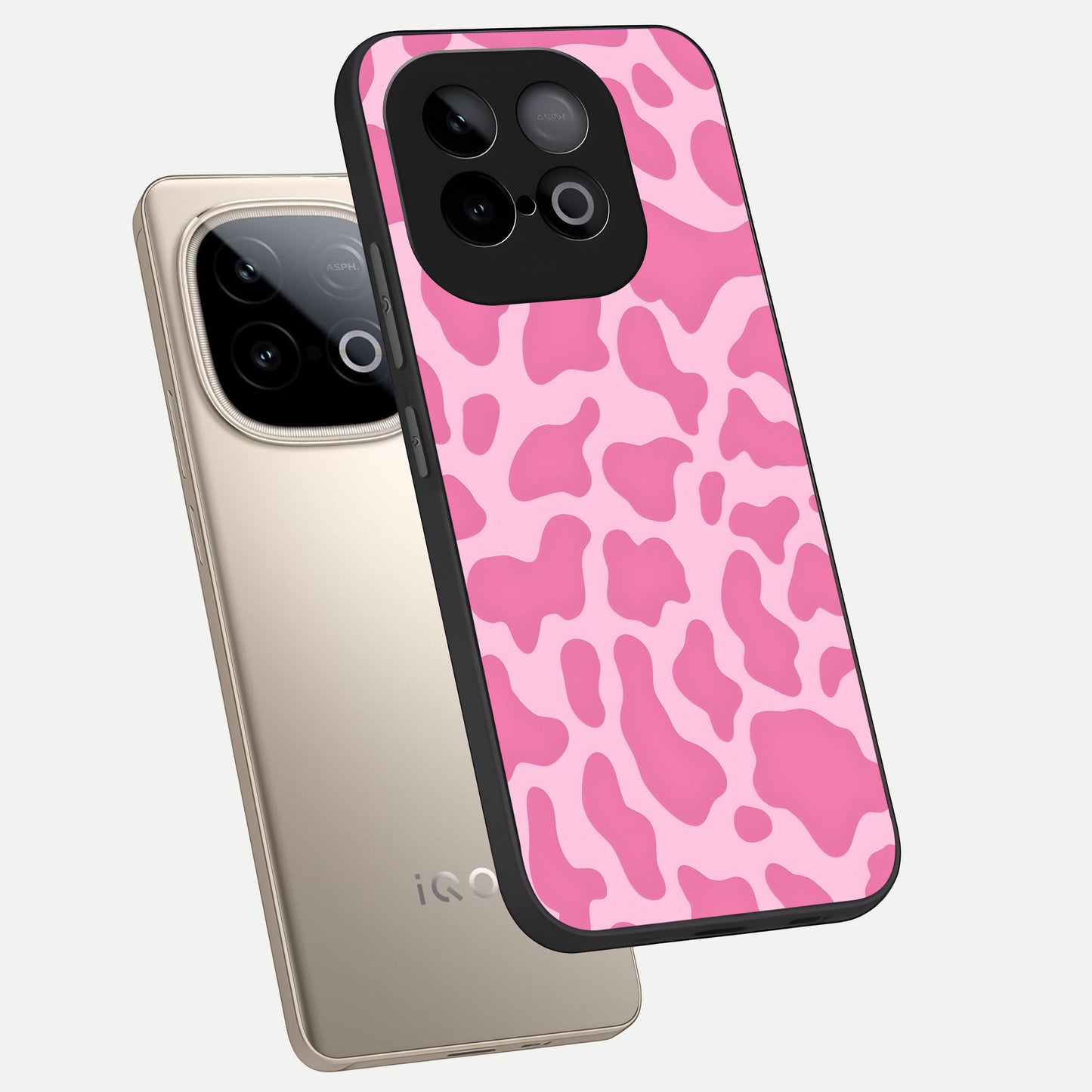  Pinkish Scenery phone case for iQOO Neo 10 showing premium glass back cover with detailed artwork
