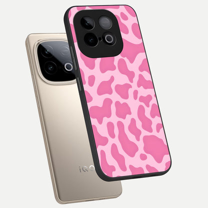  Pinkish Scenery phone case for iQOO Neo 10 showing premium glass back cover with detailed artwork