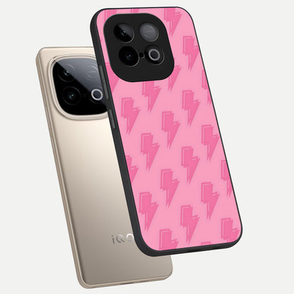  Pink Moo Magic phone case for iQOO Neo 10 showing premium glass back cover with detailed artwork